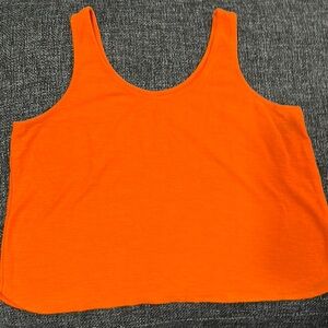 Old Navy Orange Boxy Crop Tank Top